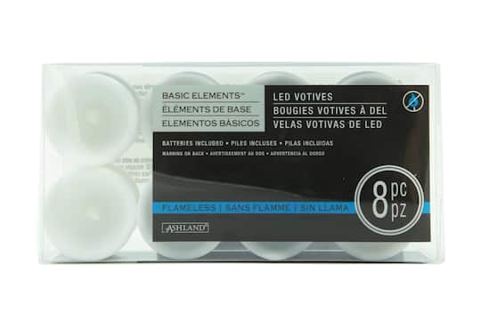 6 Packs: 8 ct. (48 total) Basic Elements™ White LED Votives by Ashland®